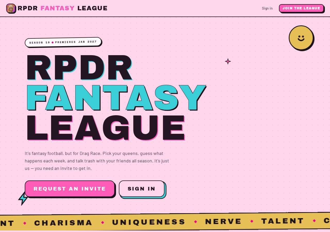 RPDR Fantasy League — a fantasy wagering league for RuPaul's Drag Race